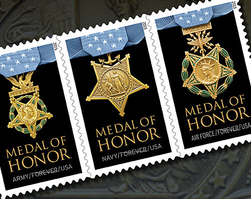 The Vietnam War Medal of Honor stamps