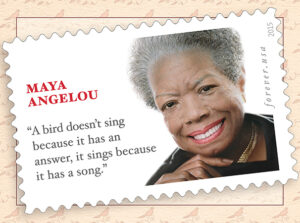 The Maya Angelou stamp