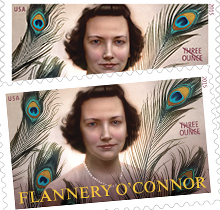 The Flannery O’Connor stamp.