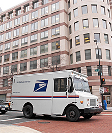 Lower gas prices are saving USPS money.