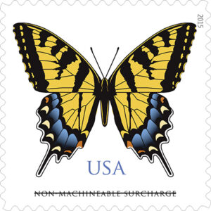 The Eastern Tiger Swallowtail Butterfly non-machinable stamp
