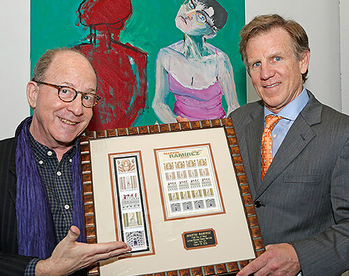 From left, New York magazine senior art critic Jerry Saltz and Chief Financial Officer Joe Corbett.