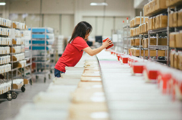 A worker at a Netflix hub in Fremont, CA. Photo: The New York Times