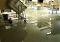 Flooding in the workroom floor at the Eastover Post Office