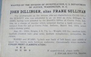 Dillinger entry