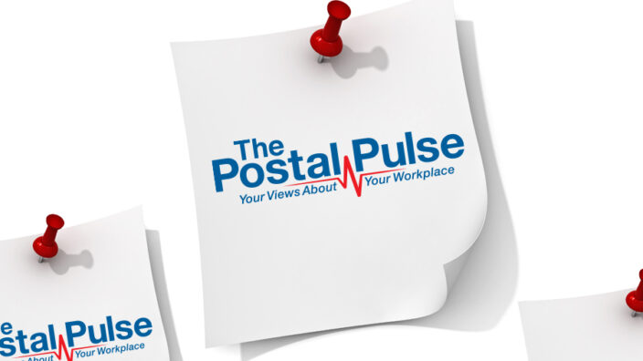 The Postal Pulse logo on piece of paper.