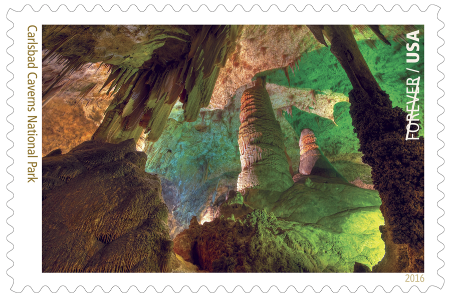 The Carlsbad Cavern National Park stamp