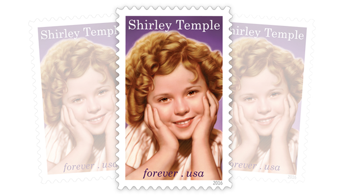 The Shirley Temple stamp