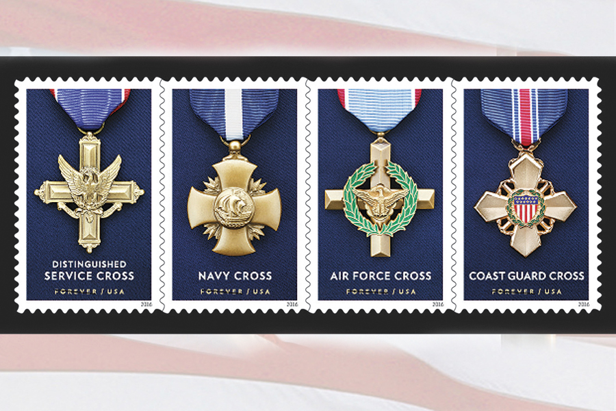 The Honoring Extraordinary Heroism: Service Cross Medals stamps