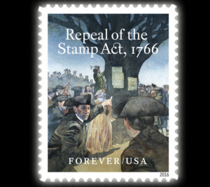 The Repeal of the Stamp Act stamp
