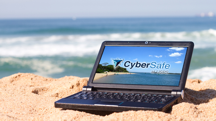 The CyberSafe at USPS site has tips for staying safe online during the summer.