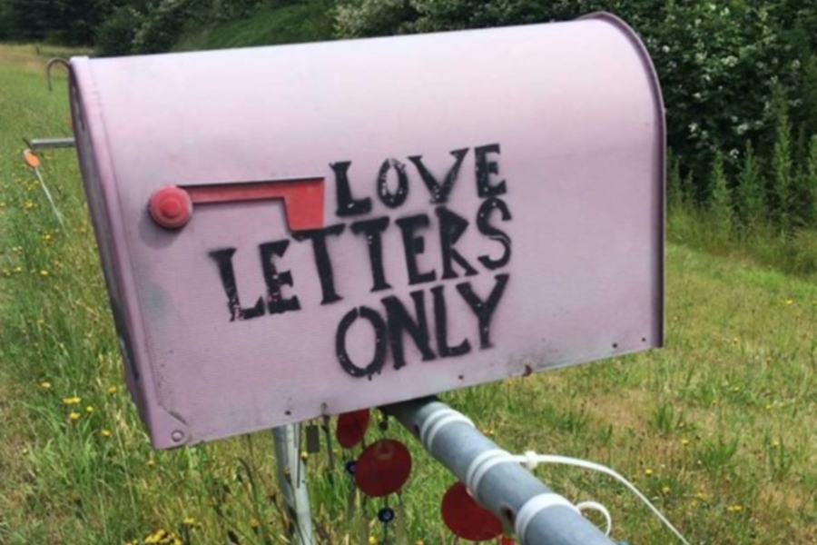 People are sending notes to the “Love Letters Only” box on Whidbey Island, WA.
