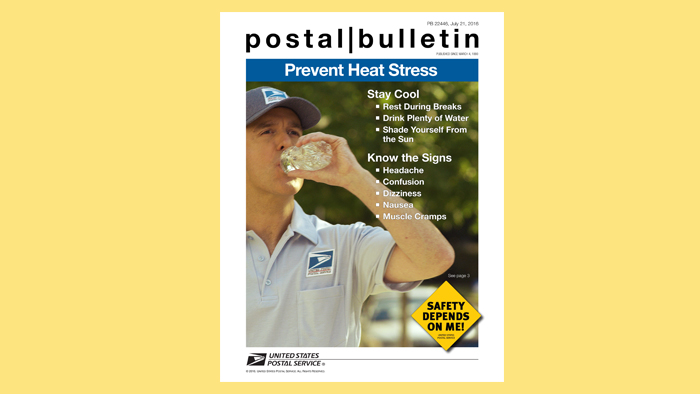 The Postal Bulletin’s July 21 cover