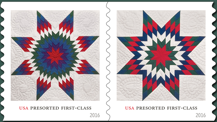 The Star Quilts stamps were released July 6.