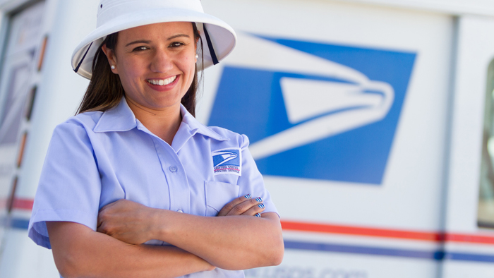 Santa Fe, NM, Letter Carrier Barbara Chilczuk, one of several employees who appear in the latest “Priority: You” advertising campaign.