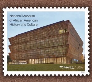 Celebrating African American History and Culture will depict the new National Museum of African American History and Culture in Washington, DC.