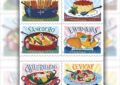 Delicioso, a booklet of 20 stamps, will celebrate the influence of Central and South American, Mexican and Caribbean foods on American cuisine.