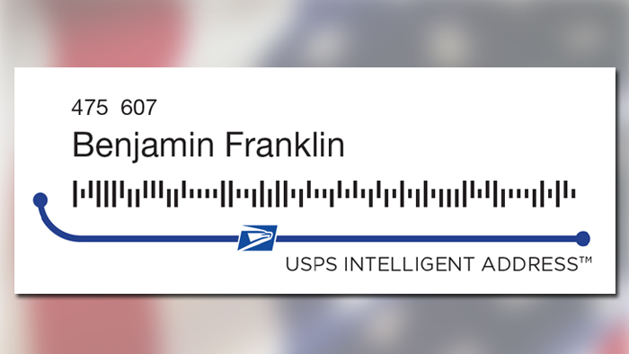 A sample USPS Intelligent Address