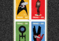 The Star Trek stamps pane