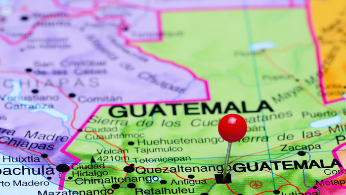 Acceptance locations must not accept any mail to Guatemala, except GXTG service.