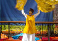 A dancer from Geaux Forth Ministries performs.