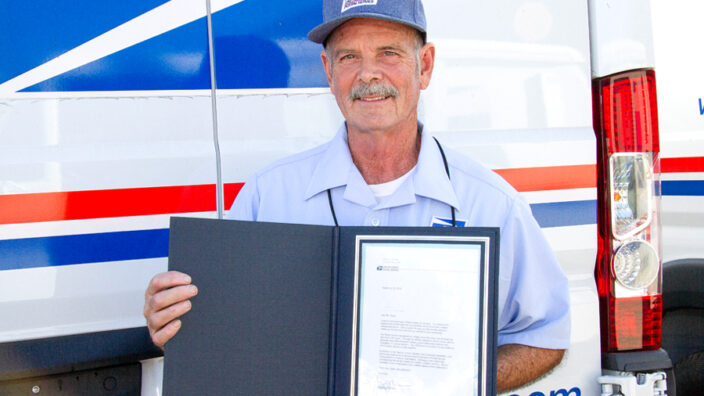 Lomita, CA, City Carrier Assistant Bruce Stuart