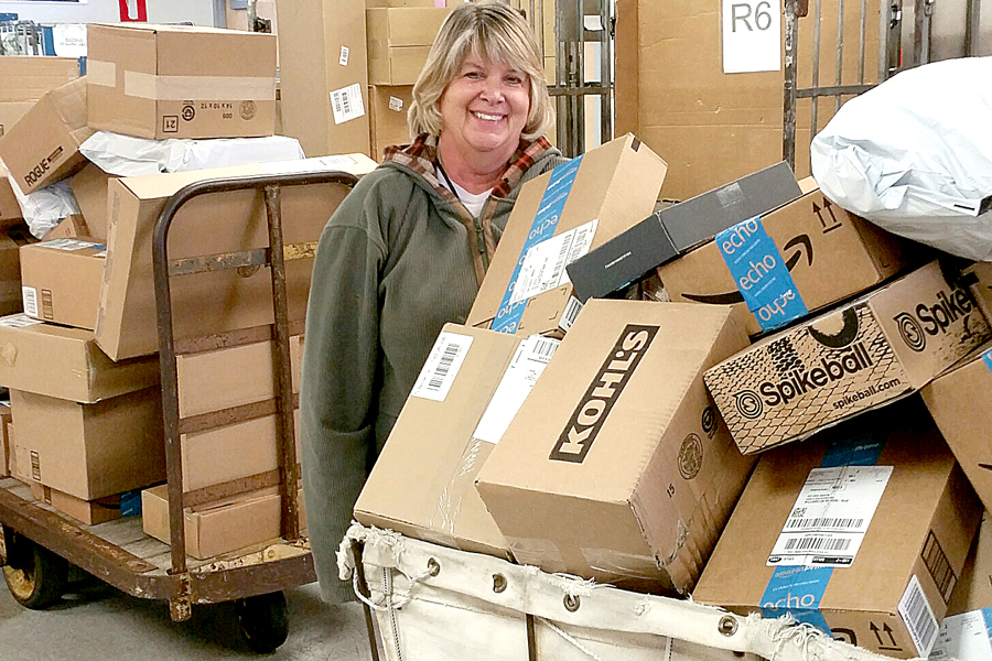 Mary Hitchcock, a Williamston, MI, rural carrier, is helping USPS deliver an estimated 750 million packages this holiday season.