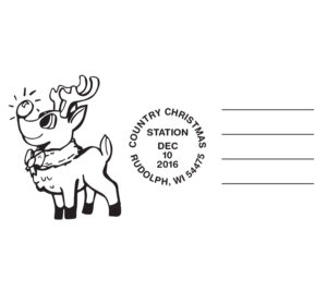 The Rudolph, WI, postmark