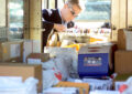 Langhorne, PA, Letter Carrier Hugh French prepares to deliver holiday mail. Image: Bucks County Courier Times