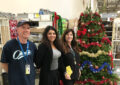 Employees working to deliver the holidays at the Westminster, CA, Post Office include, from left, Clerk Brian McGinley, Postmaster Ingrid Valenzuela and Supervisor Regina Lyon.