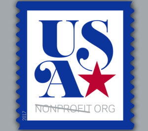 Patriotic Nonprofit, the new non-denominated, nonprofit-price stamp, is intended for bulk mailings and will be issued in coils of 10,000.