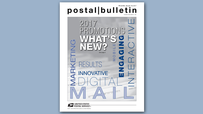 Jan. 19 Postal Bulletin cover