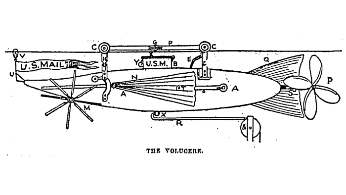 This illustration of the Volucere appeared in an 1892 edition of New York World. Image: The Washington Post