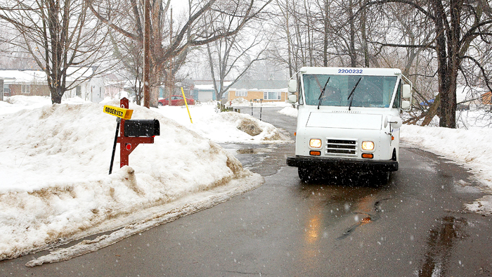 USPS employees are being reminded to take extra precautions when driving during winter.