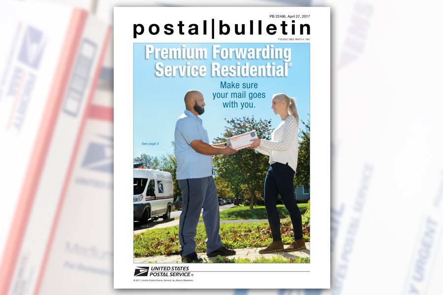 April 27 Postal Bulletin cover