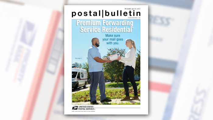 April 27 Postal Bulletin cover