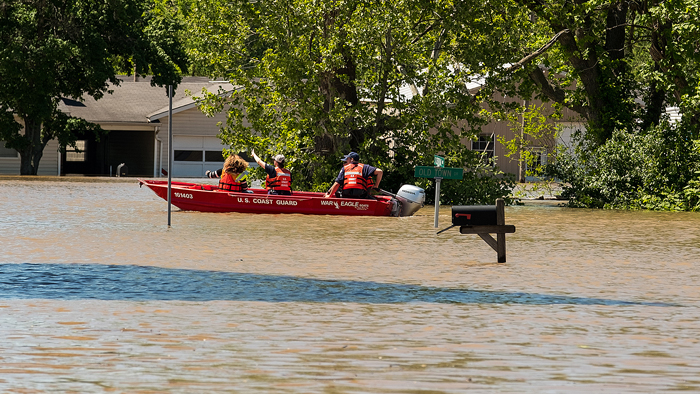 Eureka, MO, flood waters