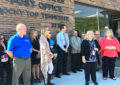 USPS employees at ceremony