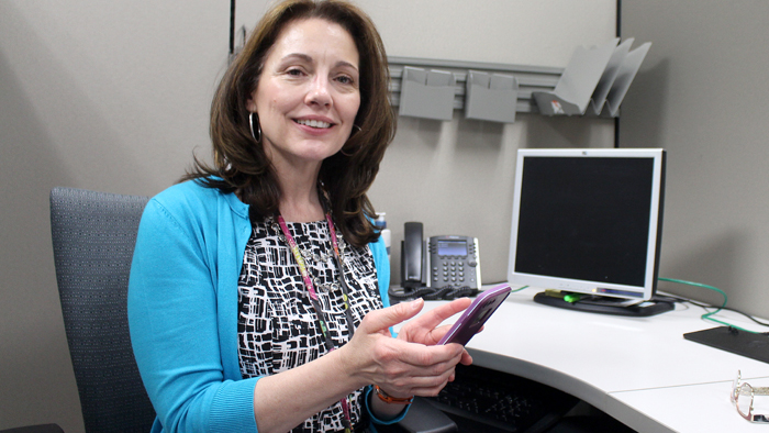 Detroit District Employee Engagement Specialist Shannon LaBruyere uses Informed Delivery to previews images of her incoming mail.