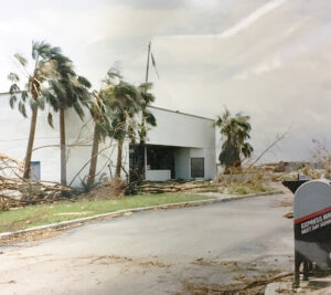 Damaged Post Office building