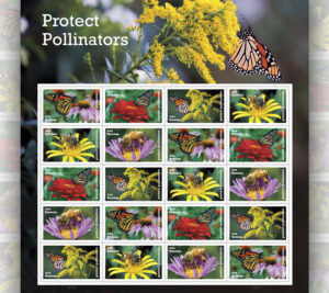 The Protect Pollinators stamp sheet