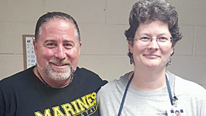 Fort Worth, TX, Distribution Operations Supervisor Daniel Crowell and Mail Processing Clerk Cheryl Lemme