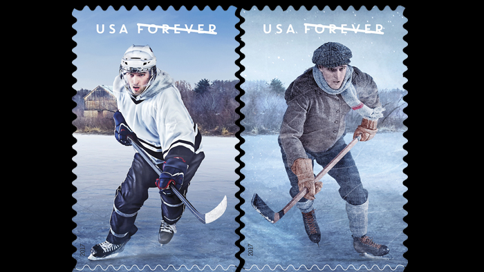 The History of Hockey stamps