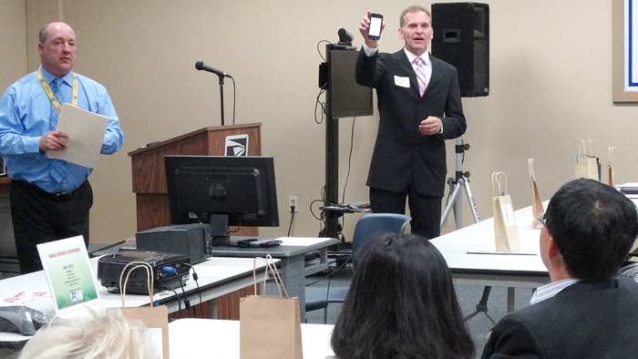 Kevin Jacobs, acting manager of Western New York District, presenting at PCC Week