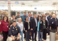 Group gathers inside Post Office