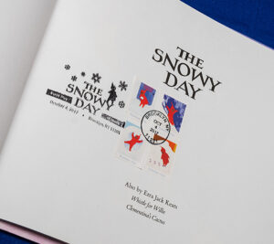 Title page of "The Snowy Day" book