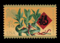 Gold background with greenery