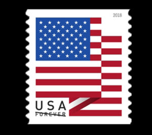 Folded American flag