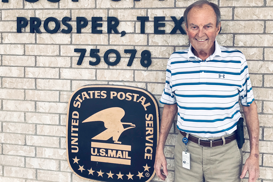 Prosper, TX, Postmaster Jim Spradley