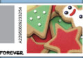 Christmas cookies on stamp